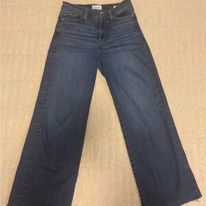 Frame Denim - Le Slim Palazzo - Dark Blue Flare Jeans